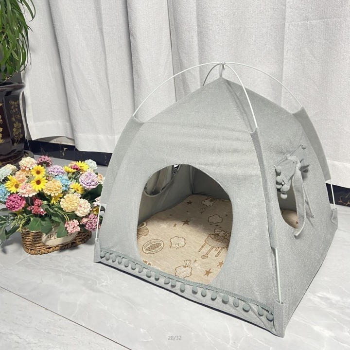 Katzennestzelt für alle Jahreszeiten, Katzenhaus für Kätzchen, geschlossen, abnehmbar und waschbar, wasserdicht, für den Auße