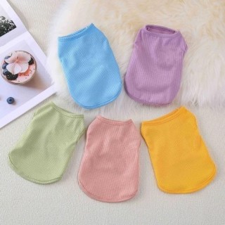 Haustierweste, bequemes, weiches Hunde-Sweatshirt, modisches, einfarbiges, ärmelloses Katzen-T-Shirt für Frühling und Sommer