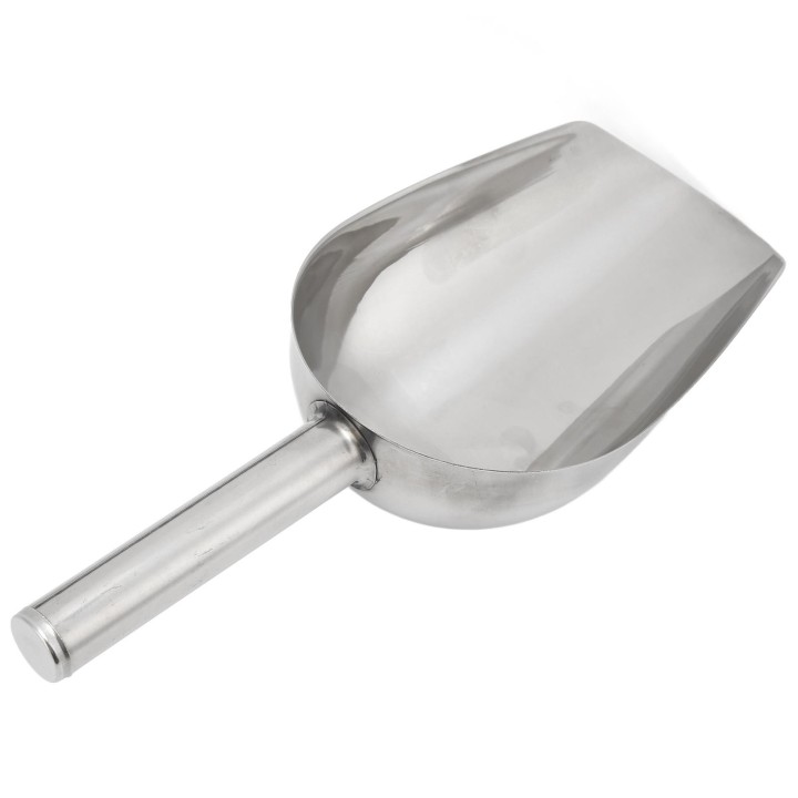 Tierfutterschaufel, Edelstahl, Hundefutterlöffel, langer Griff, Fütterungslöffel für Hunde und Katzen