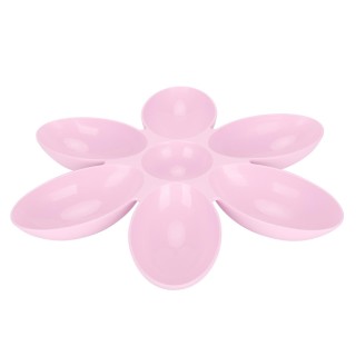 Katzennäpfe, lebensmittelecht, Blütenblätterform, 6 Gitter, Futternapf für Futter und Wasser blau