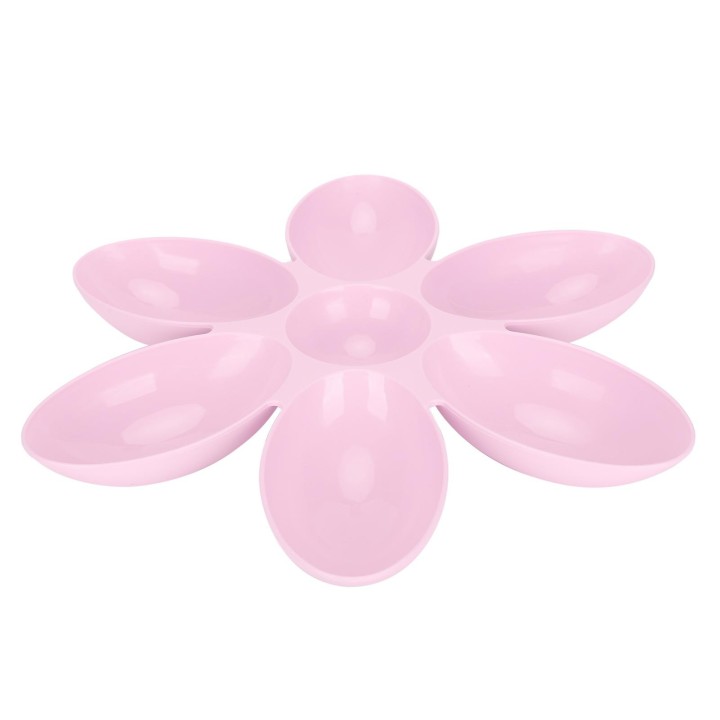 Katzennäpfe, lebensmittelecht, Blütenblätterform, 6 Gitter, Futternapf für Futter und Wasser blau