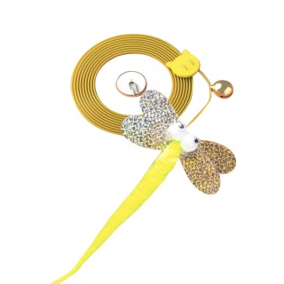 Katzenspielzeug, interaktiver Spaß, lindert Langeweile, hängendes Kätzchenspielzeug mit Glocke für den Innen- und Außenbereic