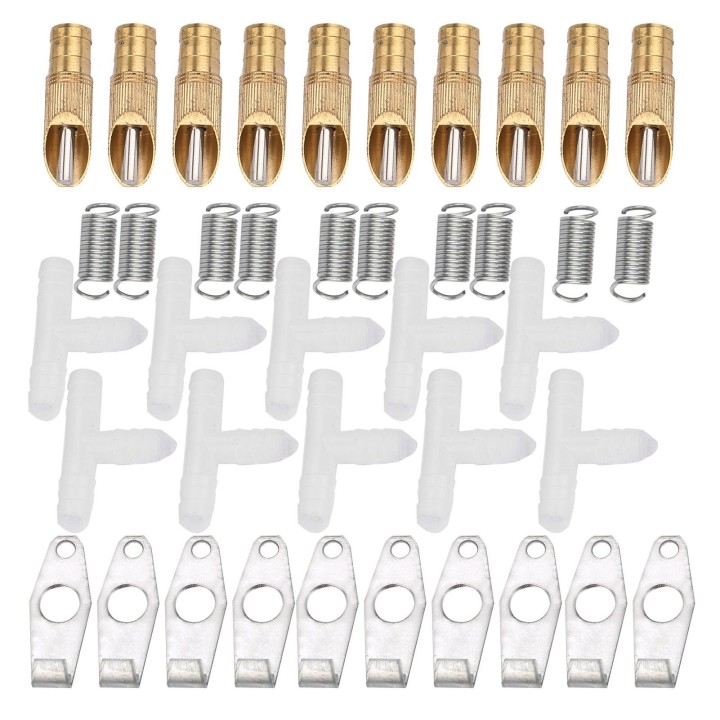 10 teile/satz Edelstahl Automatische Nippel Waterer für Kaninchen Ratte Frettchen(Entenschnabel)