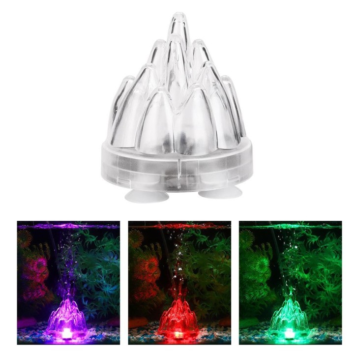 Aquarium wasserdichtes Licht Aquarium Unterwasser Fisch Lampe Aquarien Vulkan Luftpumpe Licht