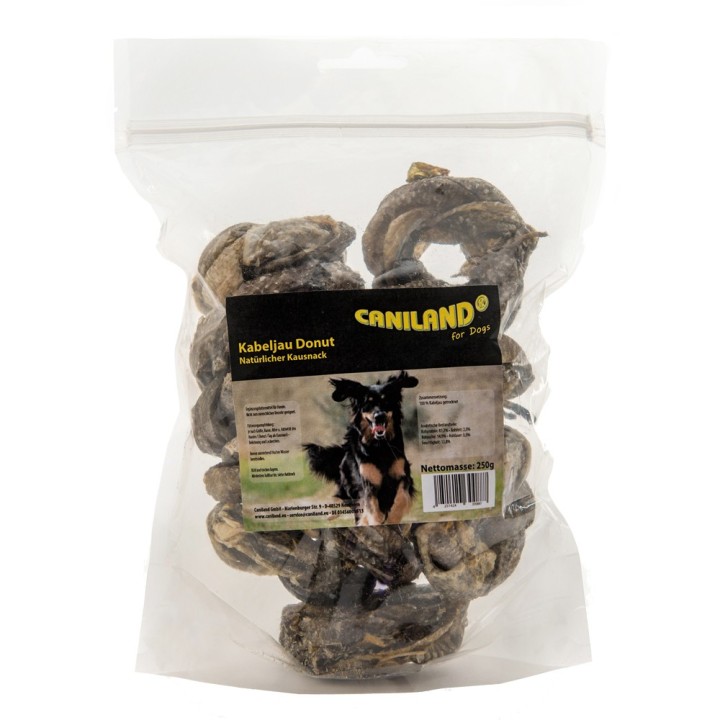 Caniland Kabeljau Donut - Sparpaket: 3 x 250 g