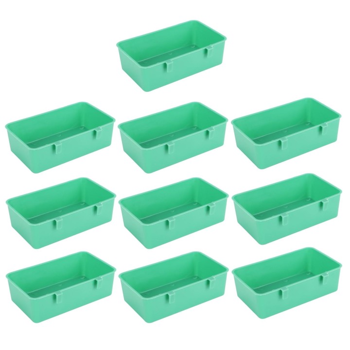 10Pcs Vogel Lebensmittel Wasser Feeder Kunststoff Fütterung Schüssel Trog Vogel Badewanne Zubehör