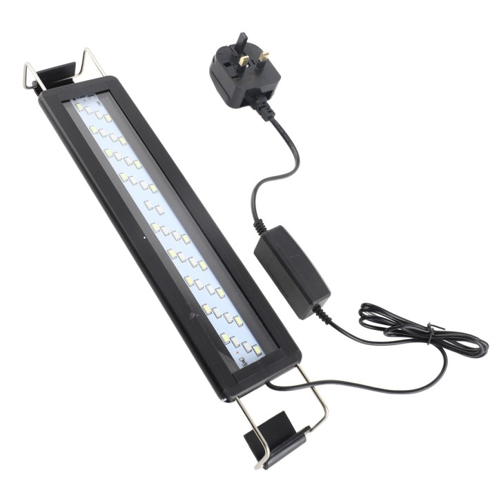 LED Aquarium Licht Farbwechsel 3 Ebenen Einstellbar 4 Reihen Fisch Tank Licht mit Ausziehbarem