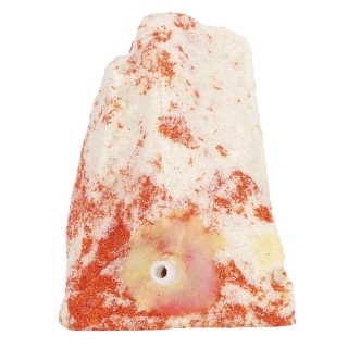 Weiß Rot Aquarium Künstliche Vulkan Blase Air Stein Fisch Tank Belüftung Zubehör Landschaft