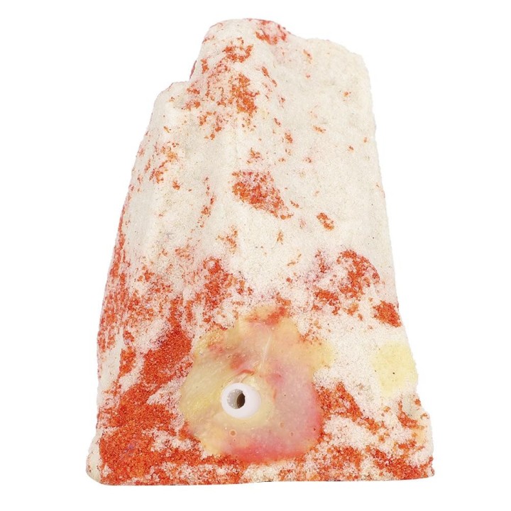 Weiß Rot Aquarium Künstliche Vulkan Blase Air Stein Fisch Tank Belüftung Zubehör Landschaft