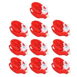 10 stücke Automatische Huhn Waterer Tassen Selbst Füllung Geflügel Wasser Feeder mit Net für Küken Ente