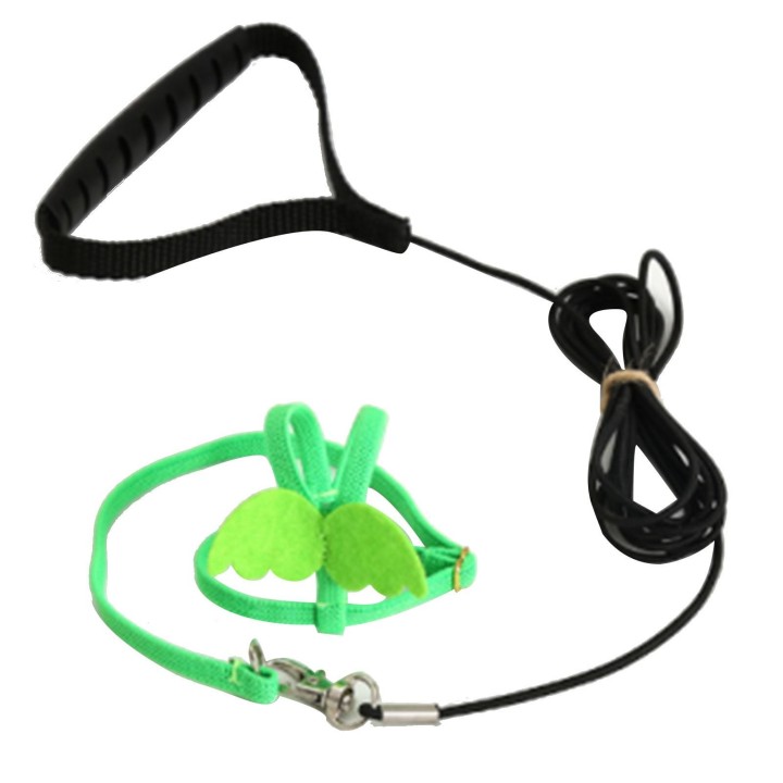 Haustier Vogel Harness Leine Stretchy Vogel Fliegen Harness Zugseil für Conures Wellensittich Lovebird