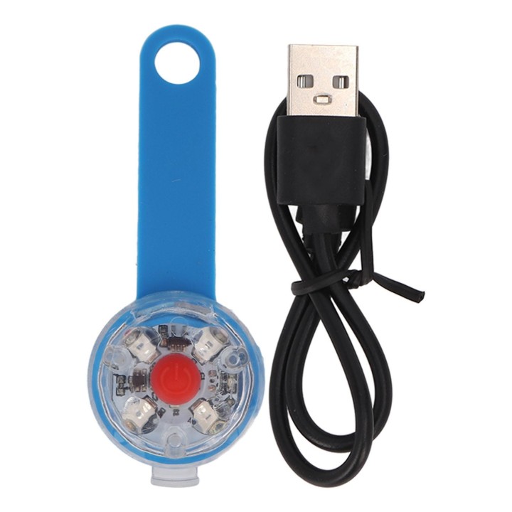 LED-Hundelicht-Anhänger, USB wiederaufladbar, IPX7 wasserdicht, 3 Lichtmodi, Hundehalsbandlicht für Haustiertasche orange