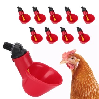 10Pcs Huhn Automatische Trinker Waterer Wasser Schüssel Trinkwasser Werkzeug Käfig Zubehör