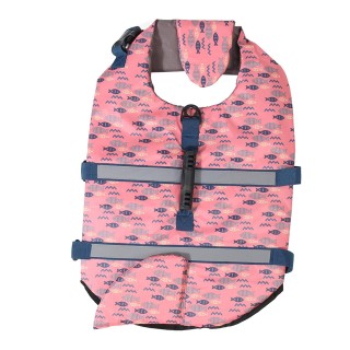 Hunde-Schwimmweste, hoher Auftrieb, bequem, helle Farben, verstellbare Haustier-Schwimmweste für Welpen, L L