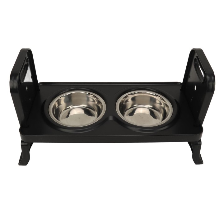 Erhöhte Hundenäpfe verhindern das Verschütten 3 einstellbare Höhen Erhöhter Hundenapf Edelstahl Hundefutter