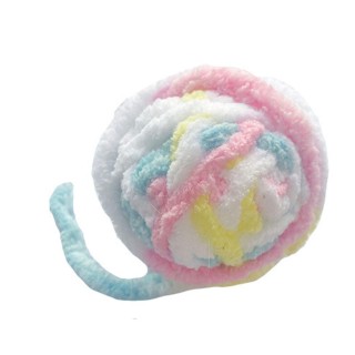 Katzengarnballspielzeug, lustiges, interaktives Bissschutz-Katzenballspielzeug aus Wollgarn mit Glöckchen für Katzen