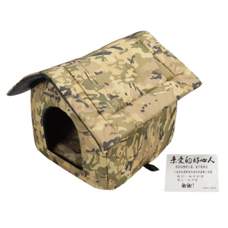 Katzenhaus für draußen, abnehmbar, warmhaltend, wasserdicht, Unterschlupf für wilde Katzen und Hunde, für die Garage im Innen