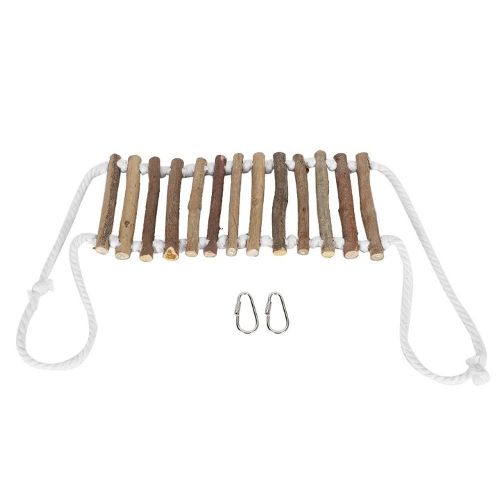 Papagei Log Zugbrücke Holz Leiter Flexible Schaukel Brücke Vogel Beißen Training Spielzeug