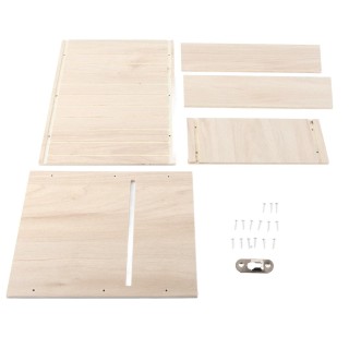 Fledermaushaus für den Außenbereich, eingeschossig, aus Holz, für den Garten, Dachtraufe, Fledermaushabitat, eingeschossig, F