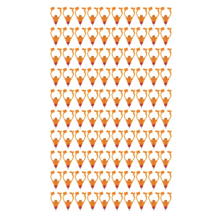 100 stücke Huhn Nippel Trinkbrunnen Frühling Bajonett ABS G3/4 Geflügel Wasser Trinker Nippel Clip