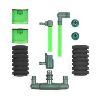 Aquarium-Doppelkopf-biochemischer Schwamm-Schaum-Filter-Aquarium-Ausrüstung (QS-200A)