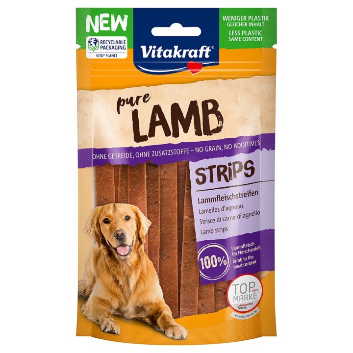 Vitakraft LAMB Lammfleischstreifen - Sparpaket: 6 x 80 g