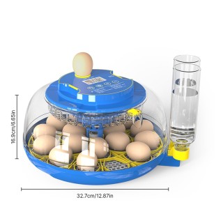 18 Eier Inkubator mit Automatische Eierwende Feuchtigkeitskontrolle Temperatur Schlupf Tage Anzeige und EU