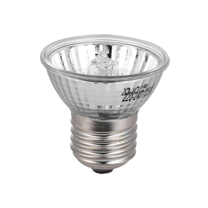 75W Halogen Wärme Lampe UVA UVB Sonnen Lampe Heizung Glühbirne für Reptilien Eidechse Schildkröte Aquarium 75W silber
