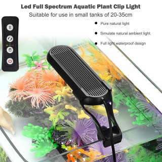 Aquarium Led-leuchten Für Fisch Tank Timing 3h 6h 12h Wasser Lampe Pflanze Licht Aquarium Clip Auf Licht SZD-Q3