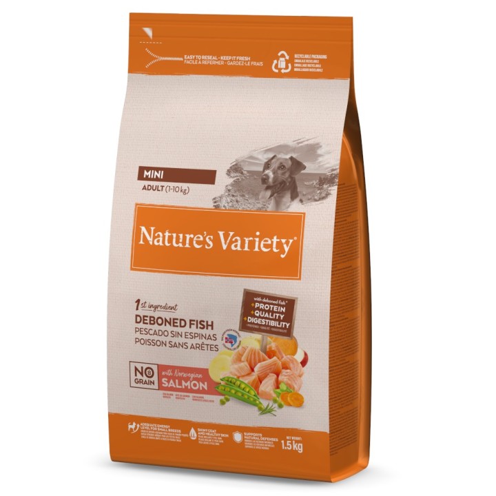 Nature's Variety No Grain Adult Mini Lachs - 1,5 kg