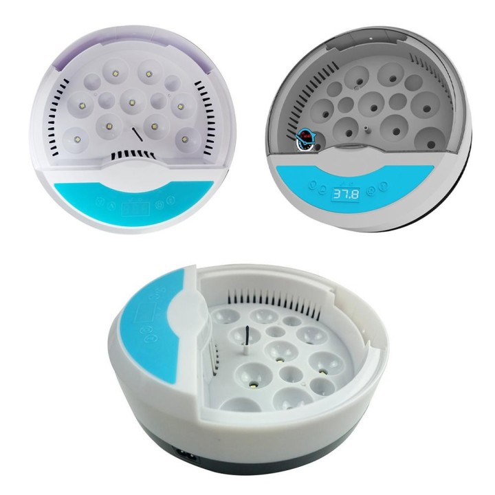 Inkubator für 9 Eier mit Temperaturanzeige, Eierleuchter und Touchscreen, Chick Cozy Incubator EU Plug