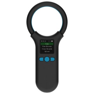 Tragbarer Chipscanner für Tiere mit 1,4-Zoll-TFT-LCD-Display, Chipleser, wiederaufladbare Tiermarken 0 schwarz