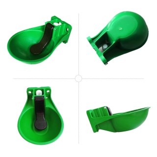 Automatischer Kuh-Trinkwassernapf, Viehtränke für Kuh, Pferd, Esel, Schaf schwarz/grün