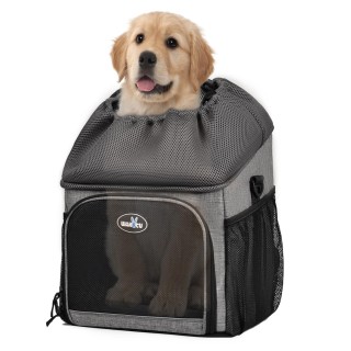 Haustier-Fahrradträger-Rucksack, Hunde-Fahrradkorb-Träger, faltbar, abnehmbar schwarz