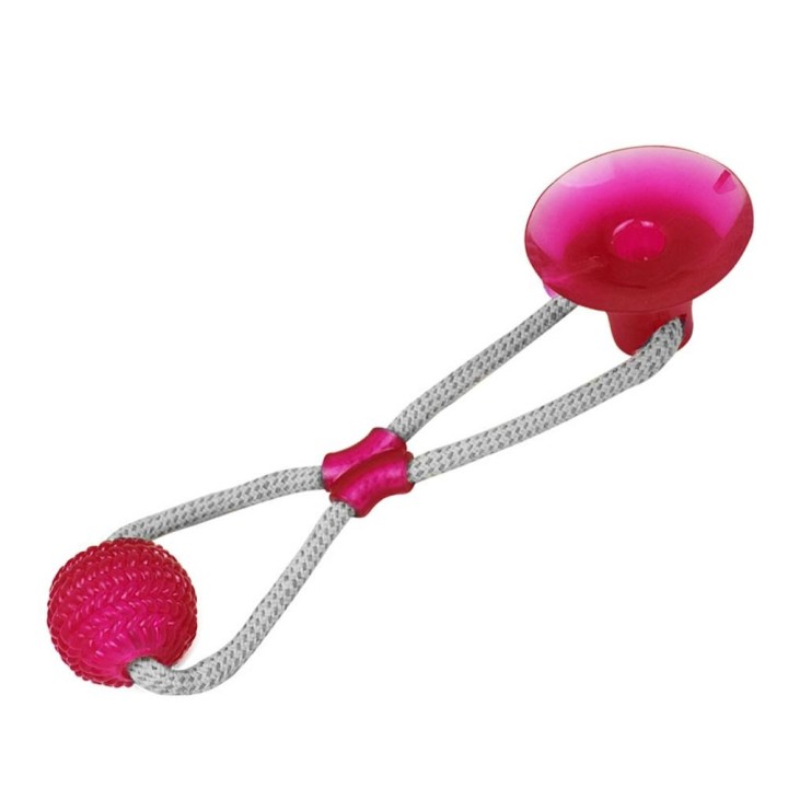 Multifunktionales Haustier-Molar-Bissspielzeug, das die Zähne reinigt, sicher, elastisch und weich für Hundewelpen blau