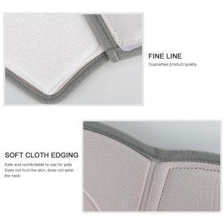 Hunde-Kegelhalsband, Hunde-Erholungs-Schutzhalsband für Haustier, Hund, Katze, Anti-Biss, Lecken, Wundheilung S grau