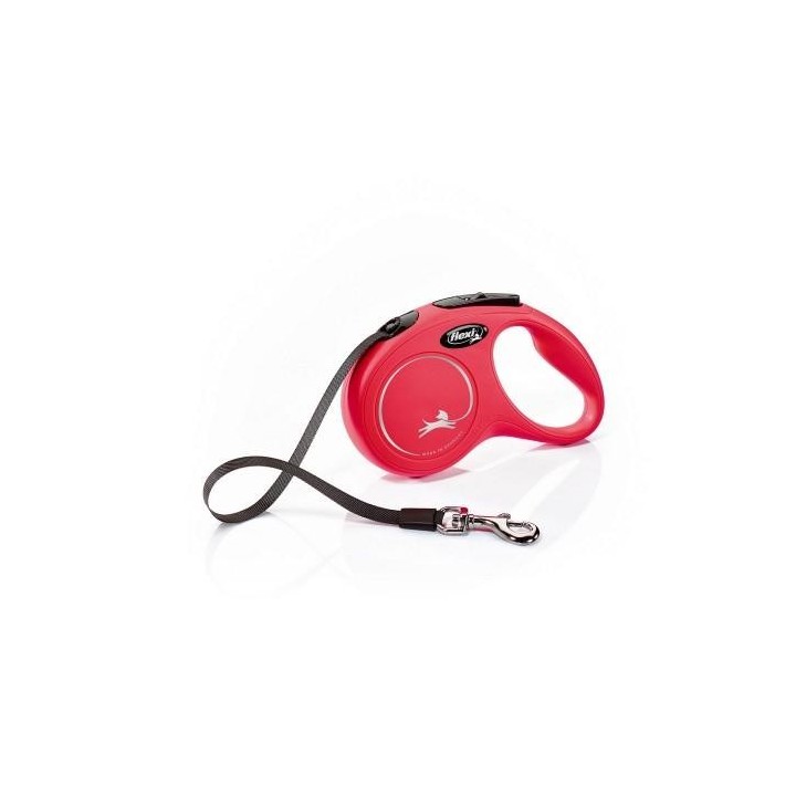 Flexi New Classic Tape Große einziehbare Hundeleine 5m schwarz