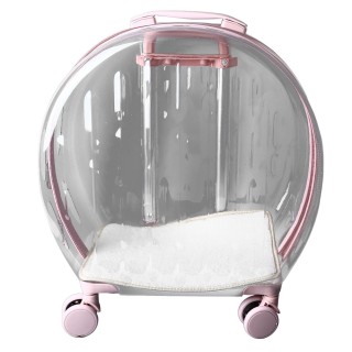 Katze Trolley Fall Transparent Atmungsaktiv Arbeitsersparnis Stille Moving Outdoor Roll Pet Carrier für