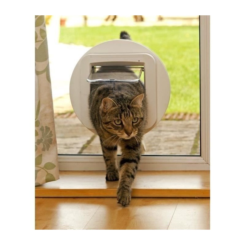 Katzenklappen-Montageadapter - Ø 285 mm - Weiß