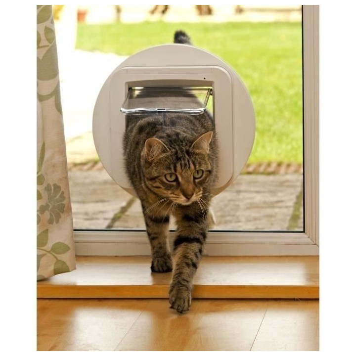 Katzenklappen-Montageadapter - Ø 285 mm - Weiß