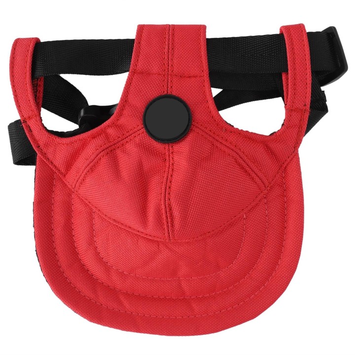 Hundehut Haustier Entenzunge Hüte Einstellbar Niedlich Bequem Sonnenschutz Baseballkappe(Rot L) L