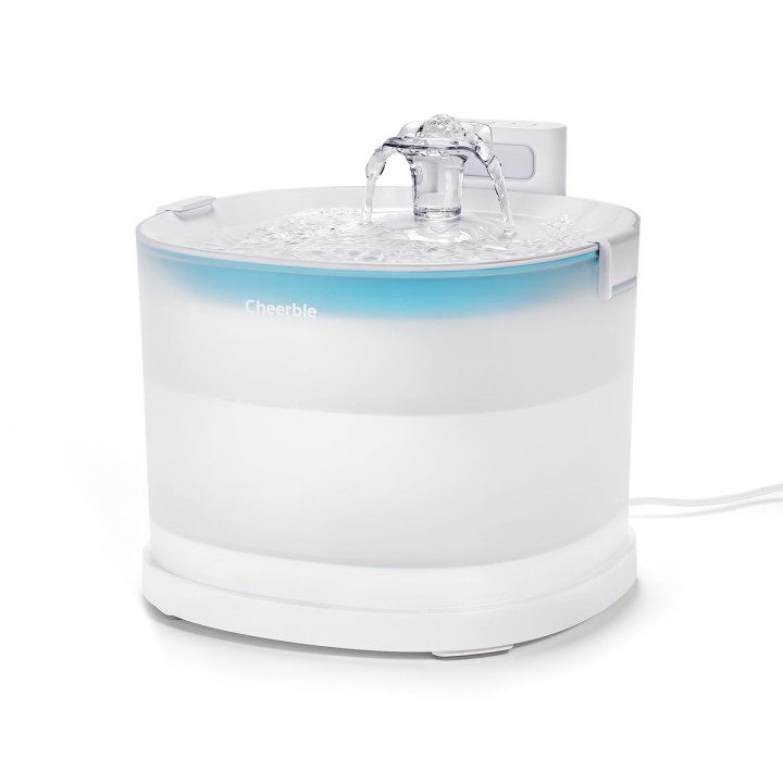 Cheerble Automatisches Katzentrinken, pumpenlos, magnetisches Wasser, kein intelligenter Sensor, einfach zu bedienen, 2 Wasse