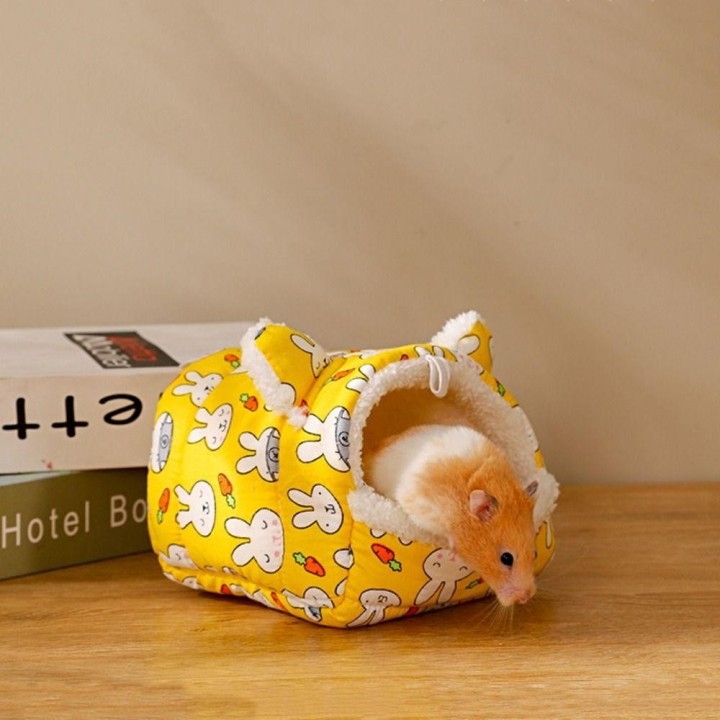 Hamster Baumwolle Haus Kleine Tier Nest Winter Warm S weiß