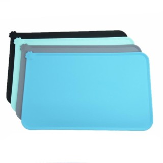 Wasserdichte Haustiermatte für Hunde und Katzen, einfarbig, Silikon, Tiernahrung, Futternapf, Trinkmatte, Hundefütterung, Tis
