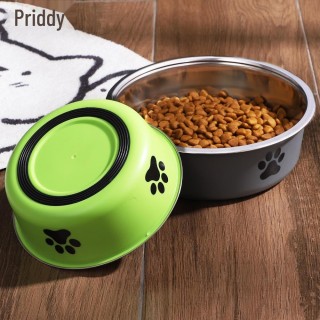 Doppelschichtiger Anti-Kipp-Futternapf aus Edelstahl für Hunde und Katzen 14cm