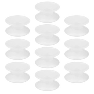 10 Stück doppelseitige Saugnäpfe aus Silikon für Glas-Aquarien