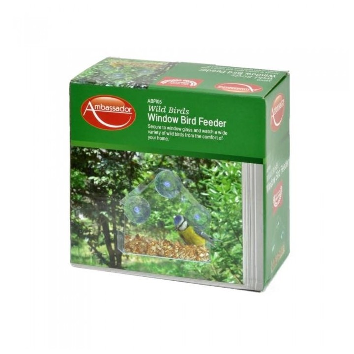 Ambassador Window Bird Feeder One Size transparente weiße