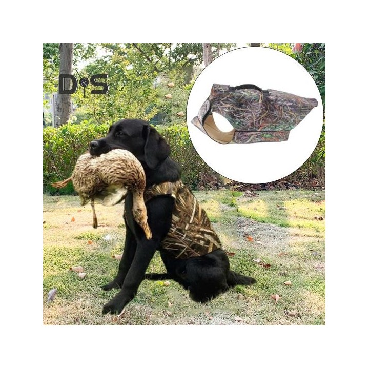 Hundejagdweste, verstellbare Neopren-Brustschutzweste für Hunde für die Wasservogel-Entenjagd und Outdoor-Aktivitäten XL