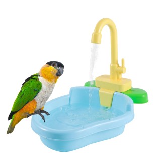Papageien-Duschschüssel, Papageien-Badewanne, Vogeldusche, Badekäfig, Becken, Papageien-Badebecken, Papageien-Spielzeug, Voge