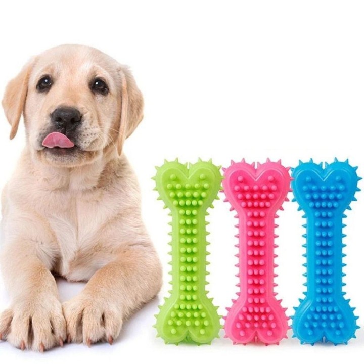 Haustier TPR Spielzeug Liebe Herz Knochen Backenzahn Reinigung Hund Weichgummi Spielzeug PuppyTeeth Reinigung Spielzeug